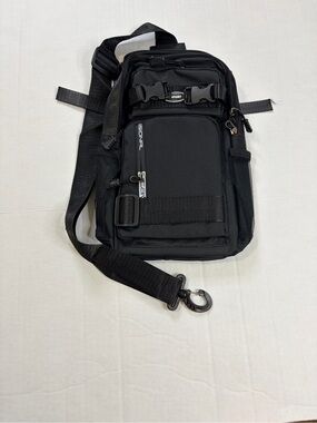 Men's Black Tactical Sling Crossbody Bag